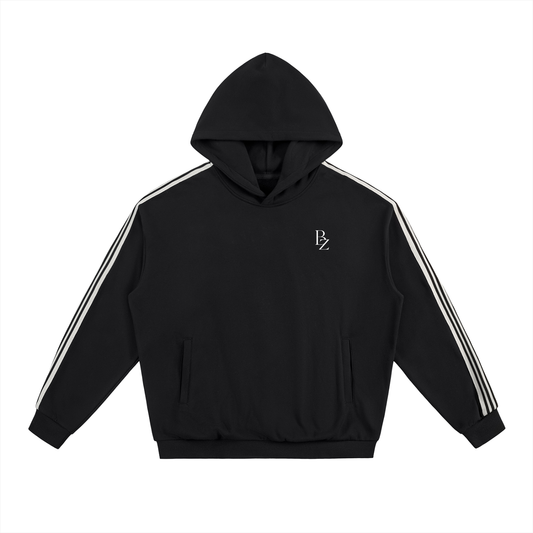 BZ Unisex Side Stripe Oversized Hoodie | Heavyweight Gym & Streetwear
