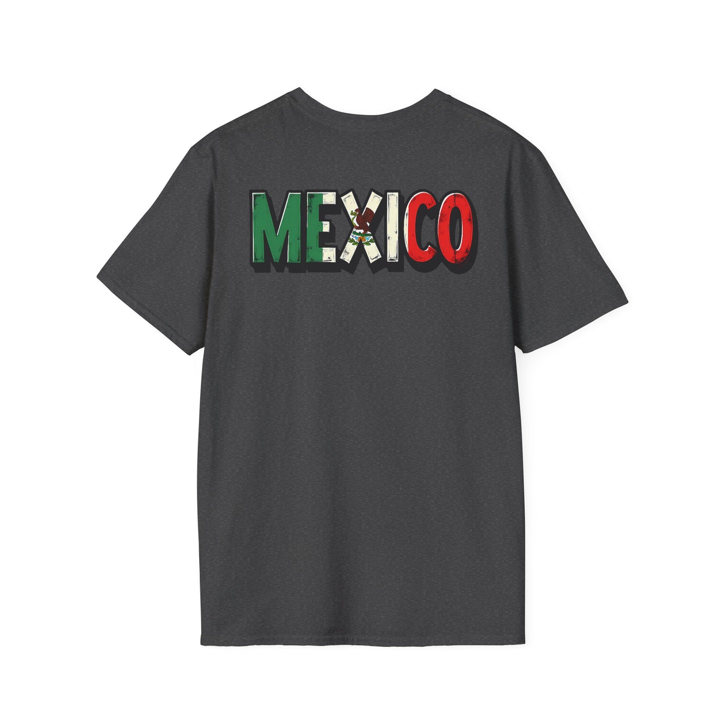 Mexico Crest T-Shirt — Mexican Flag Eagle Skull Graphic Tee