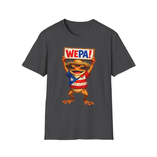 WEPA! Frog T-Shirt — Cute Puerto Rican Pride Tee