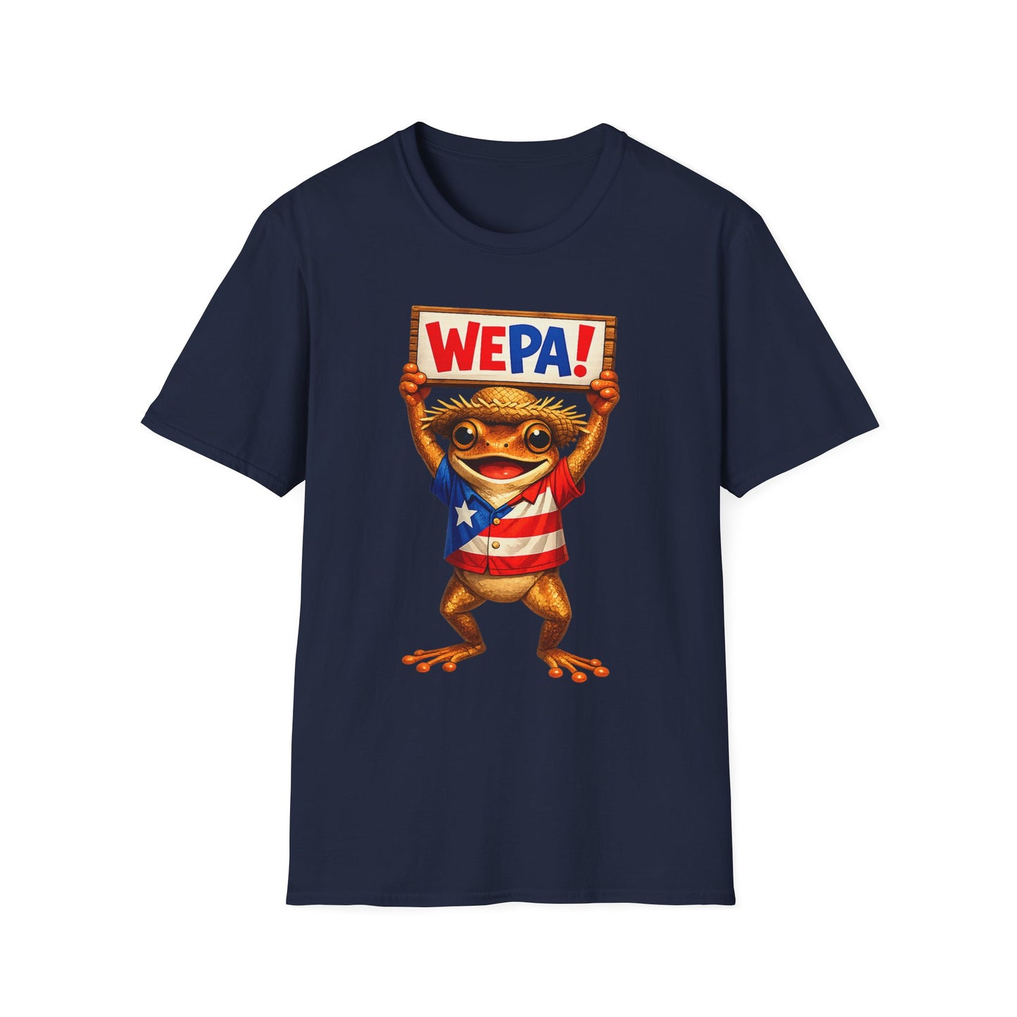 WEPA! Frog T-Shirt — Cute Puerto Rican Pride Tee