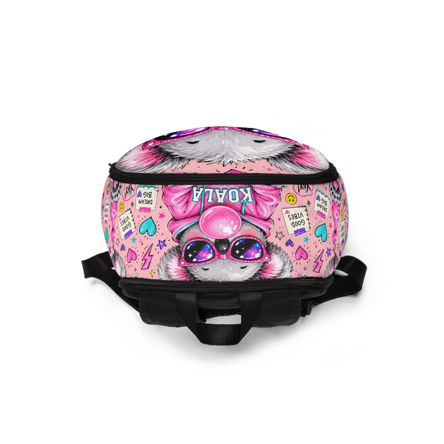 Cute Pink Koala Backpack — Bubblegum Koala Print School Backpack