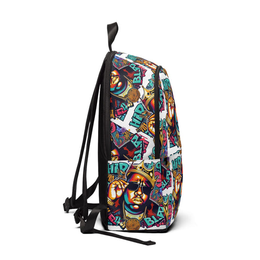 Graffiti Hip-Hop Backpack – Colorful Biggie Tribute Street Art Bag