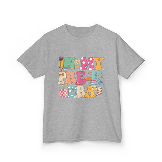 Kids Tee — "In My Pre-K Era" Colorful Preschool Shirt