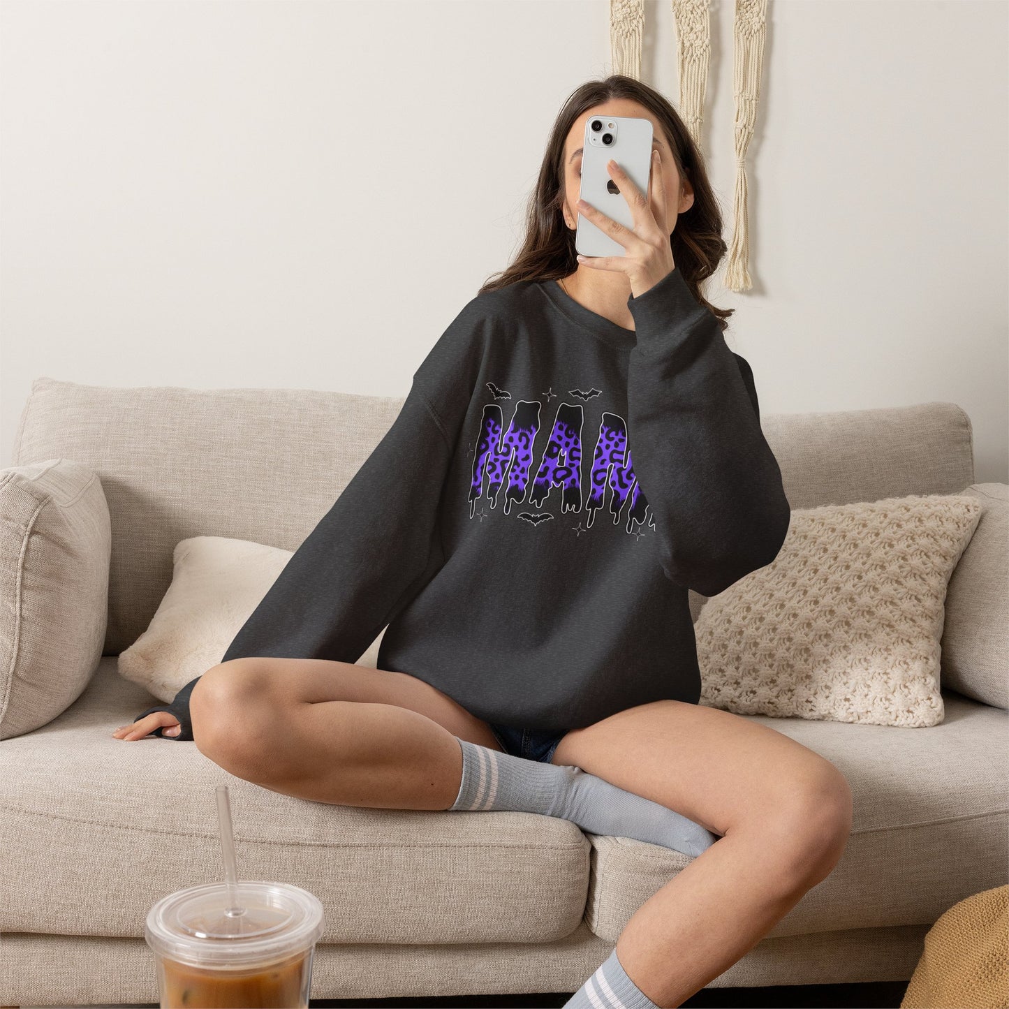 MAMA Sweatshirt - MAMA Halloween Shirt - MAMA Halloween T-shirt - Halloween Costume - Gifts for mom - Gifts for grandma - Halloween apparel