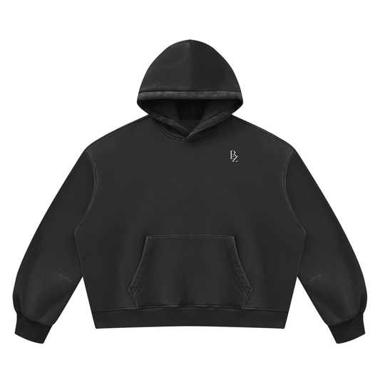 BZ Unisex 390 GSM Vintage Wash Boxy Hoodie | Premium Streetwear