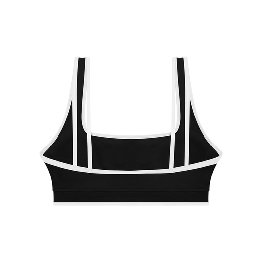 Women’s Color Block Sports Bra – High Support Yoga & Workout Top