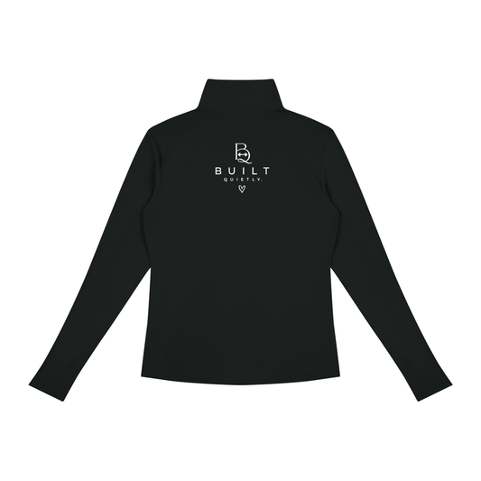 Women’s Quarter-Zip Workout Pullover – Fitted Running & Yoga Top