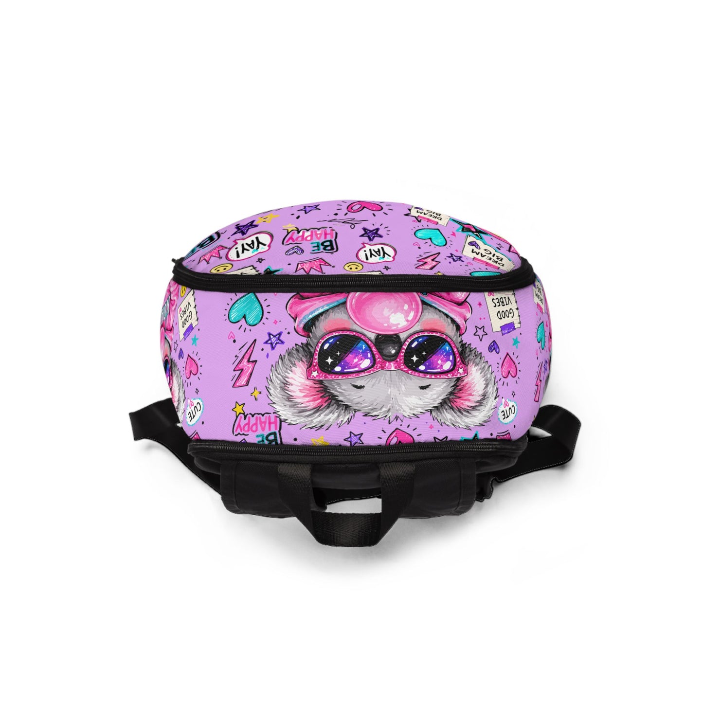 Cute Koala Bubblegum Backpack — Pink Kid’s School Bag with Sunglasses Koala Design