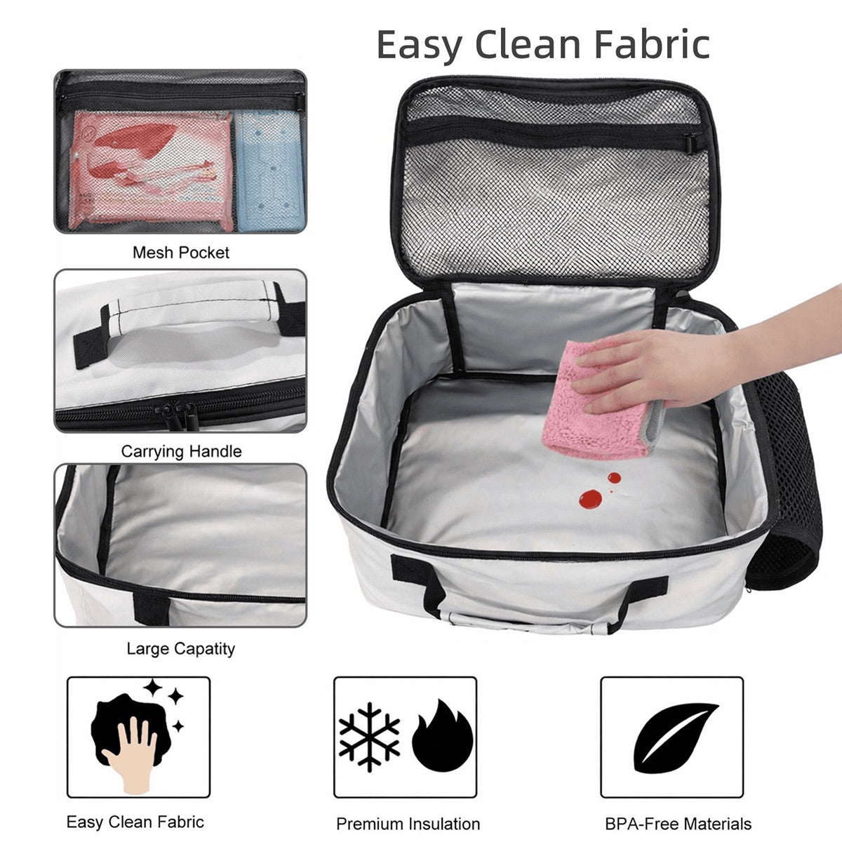 Cute Kawaii Dumpling Kids Lunch Box | Leakproof Bento Box for School | BPA-Free Reusable Lunch Container | Back-to-School Essential