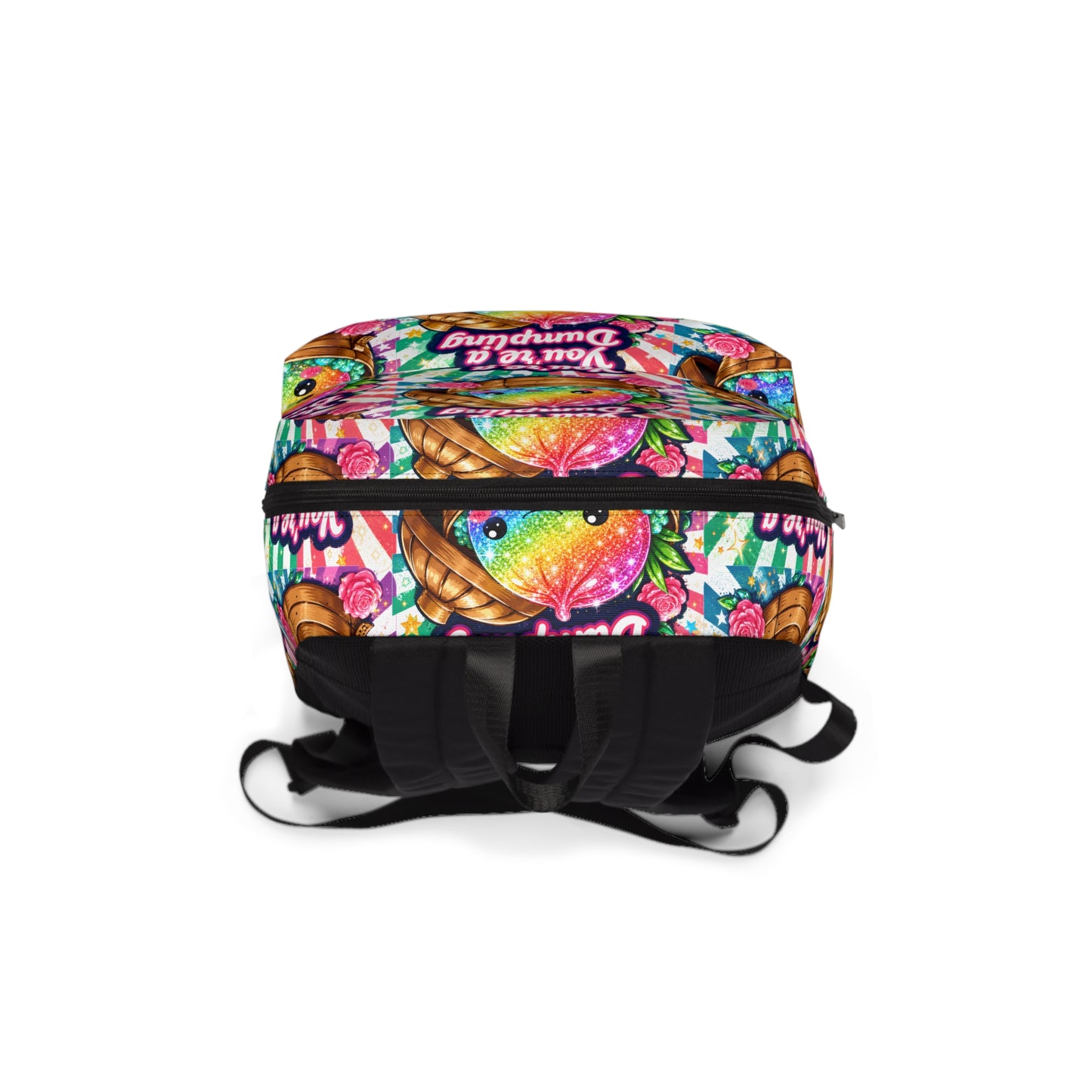 You're a Dumpling Backpack — Cute Rainbow Kawaii Dumpling Print School Bag