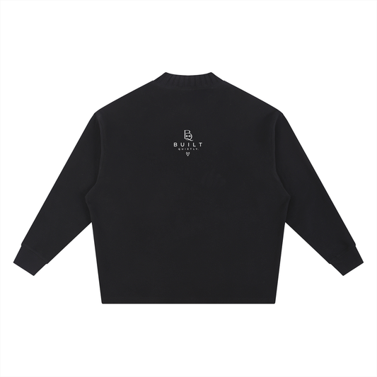 Unisex Oversized Crewneck Sweatshirt – Drop Shoulder Cotton Blend Pullover