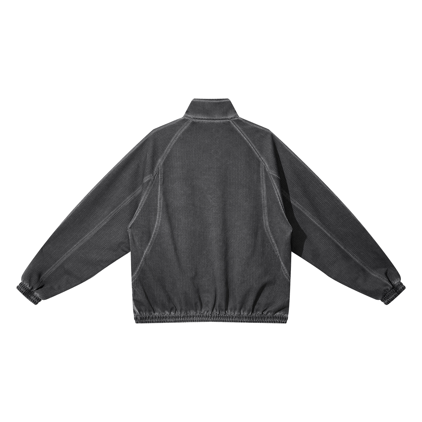 Unisex Vintage Wash Full Zip Mesh Jacket