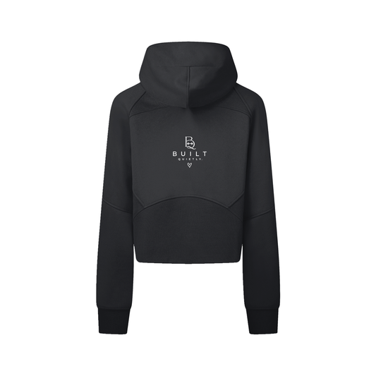 Women’s Cropped Zip-Up Hoodie – Premium Activewear Jacket