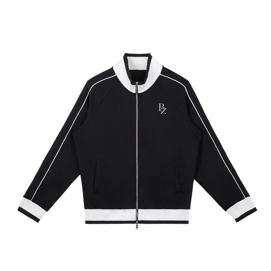 BZ Unisex Color-Block Raglan Track Jacket | Heavyweight Zip-Up