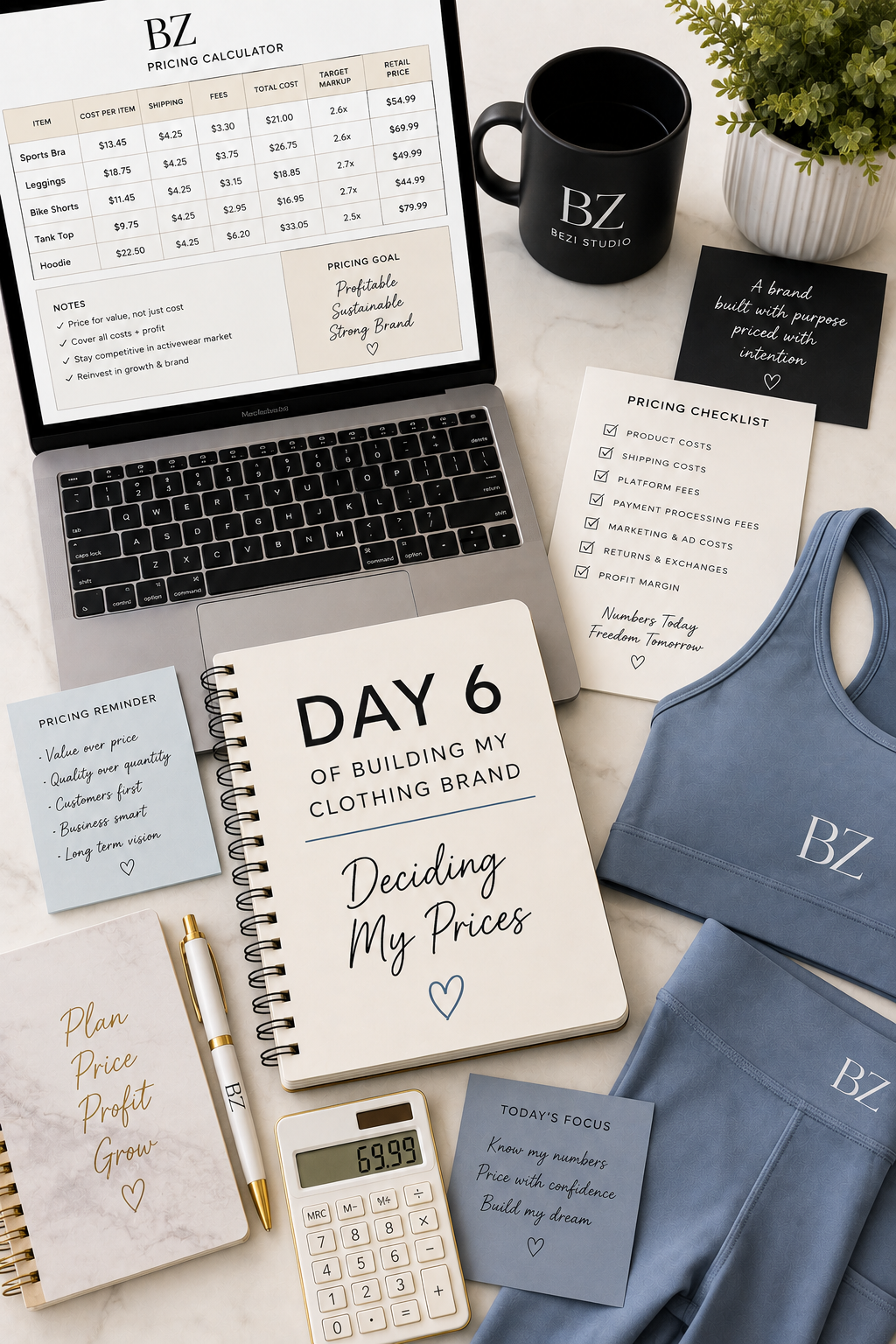 Day 6: How I'm Pricing My Clothing Brand | Bezi Design Studio