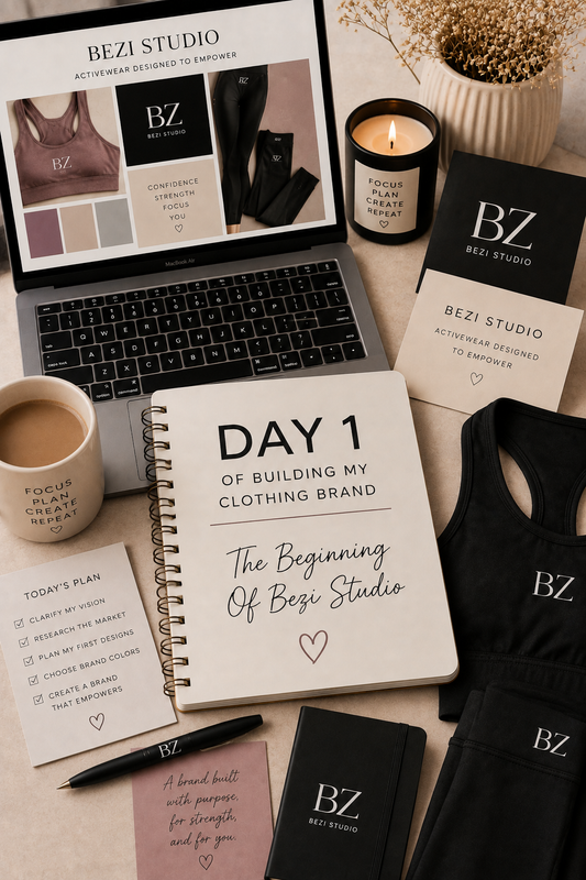 Day 1 of Building My Clothing Brand | Bezi Design Studio