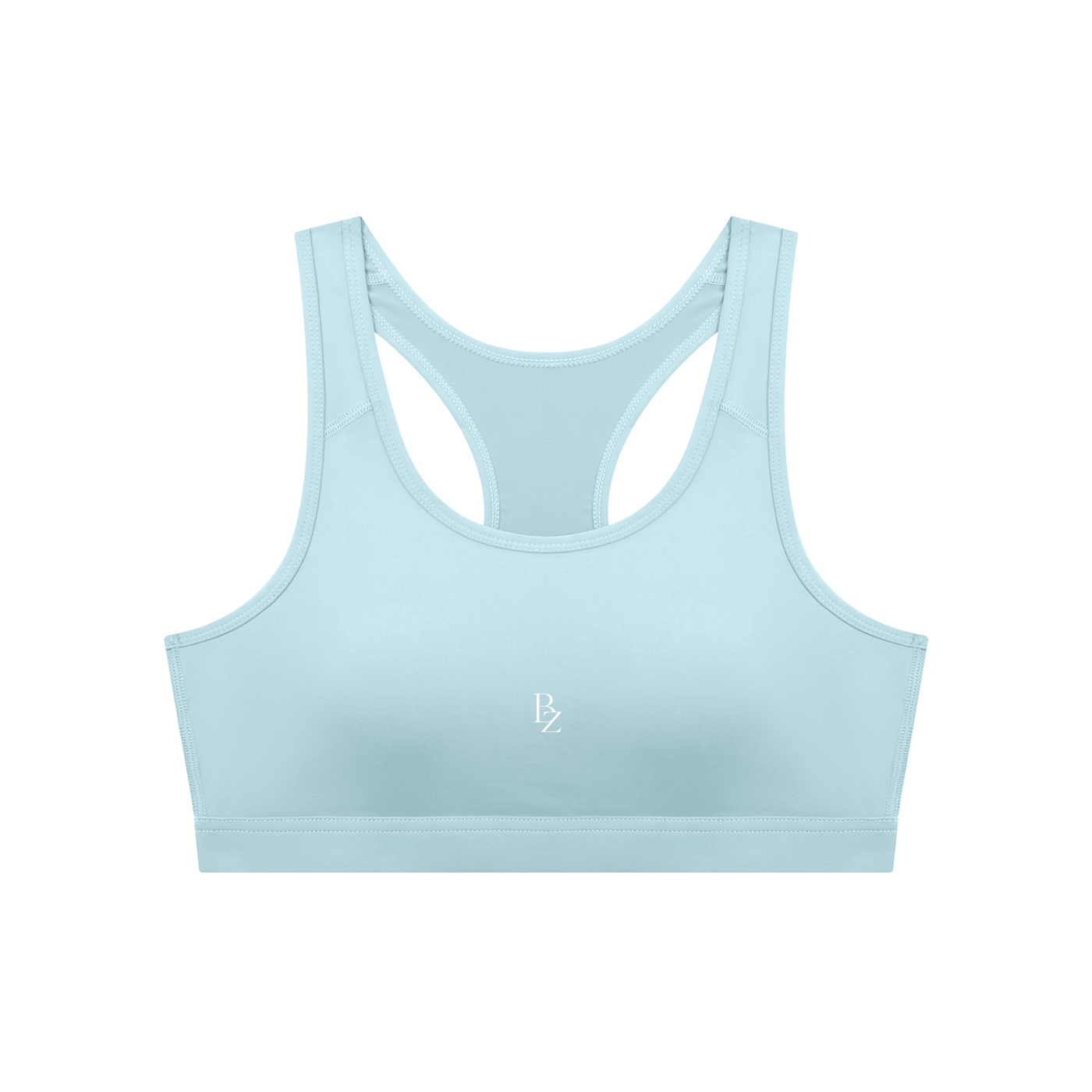 Women’s Backless Cropped Sports Bra – U-Neck Workout Top