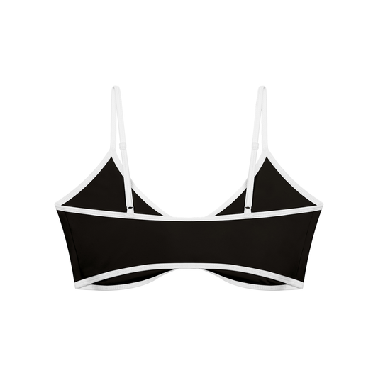 Women’s Ruched V-Neck Sports Bra – Color Block Workout Crop Top