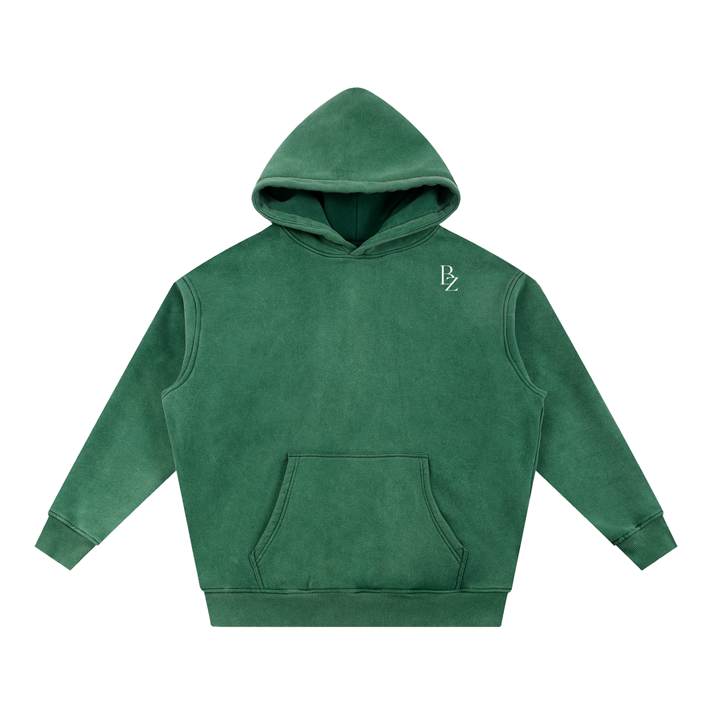 Snow Wash Oversized Fleece Hoodie – Vintage Unisex Streetwear Hoodie