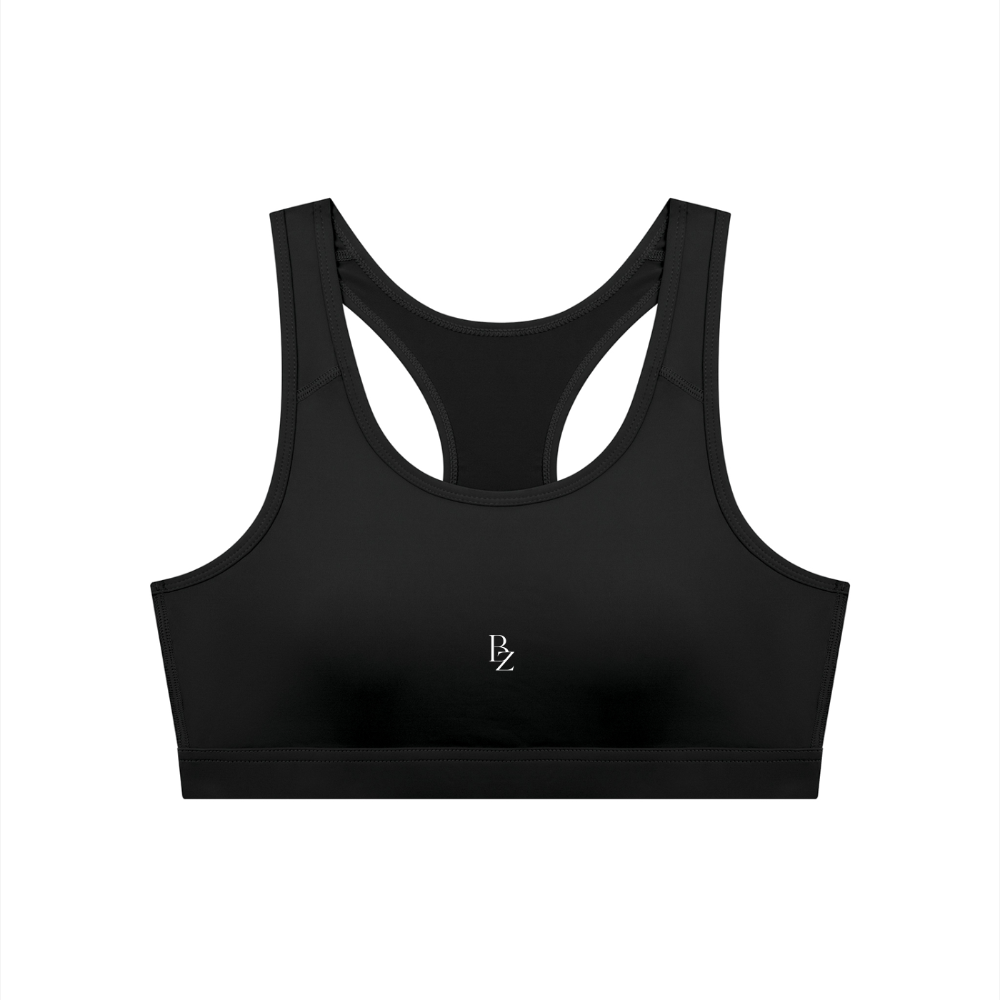 Women’s Backless Cropped Sports Bra – U-Neck Workout Top
