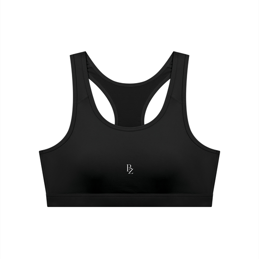 Women’s Backless Cropped Sports Bra – U-Neck Workout Top