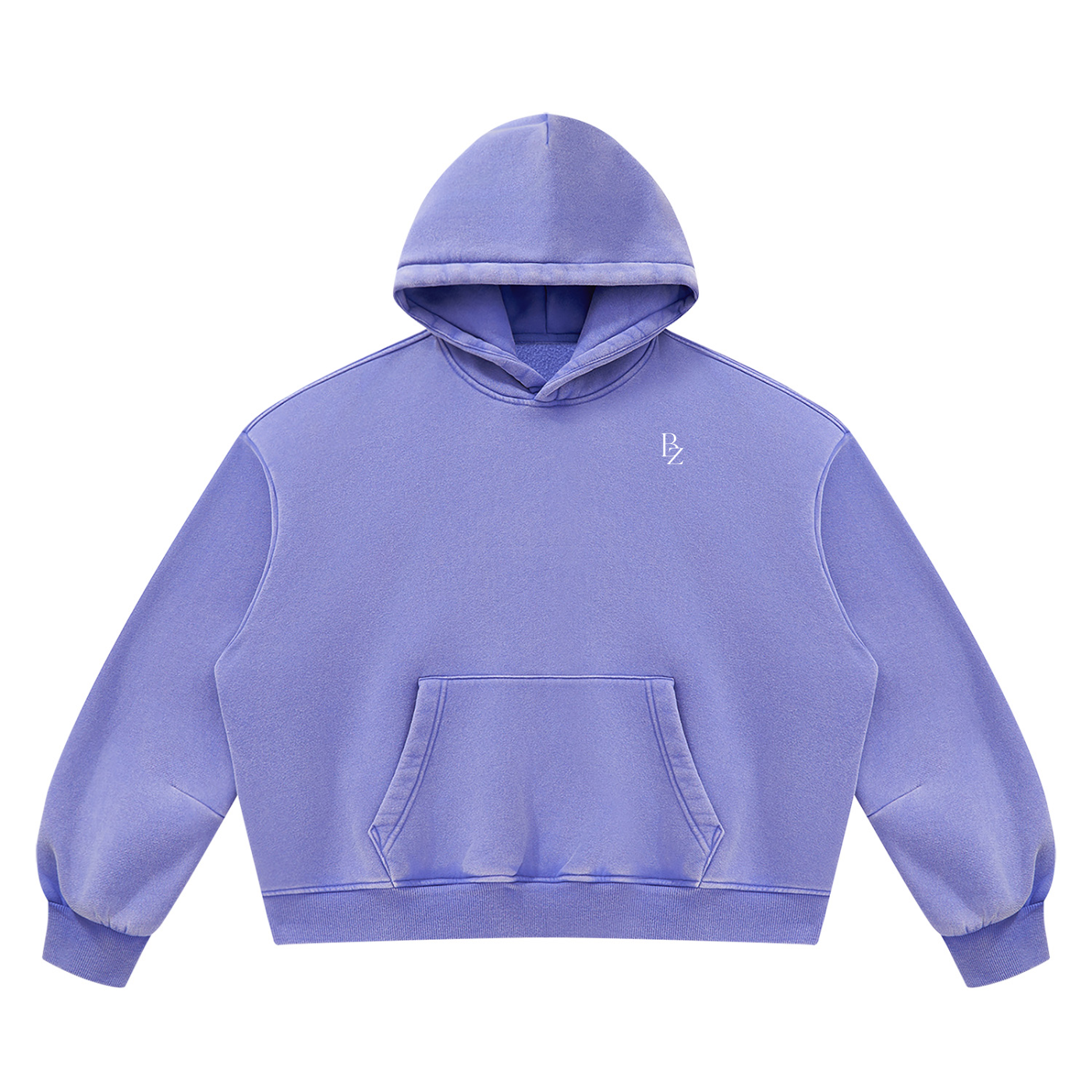 Unisex Vintage Wash Boxy Fleece Hoodie