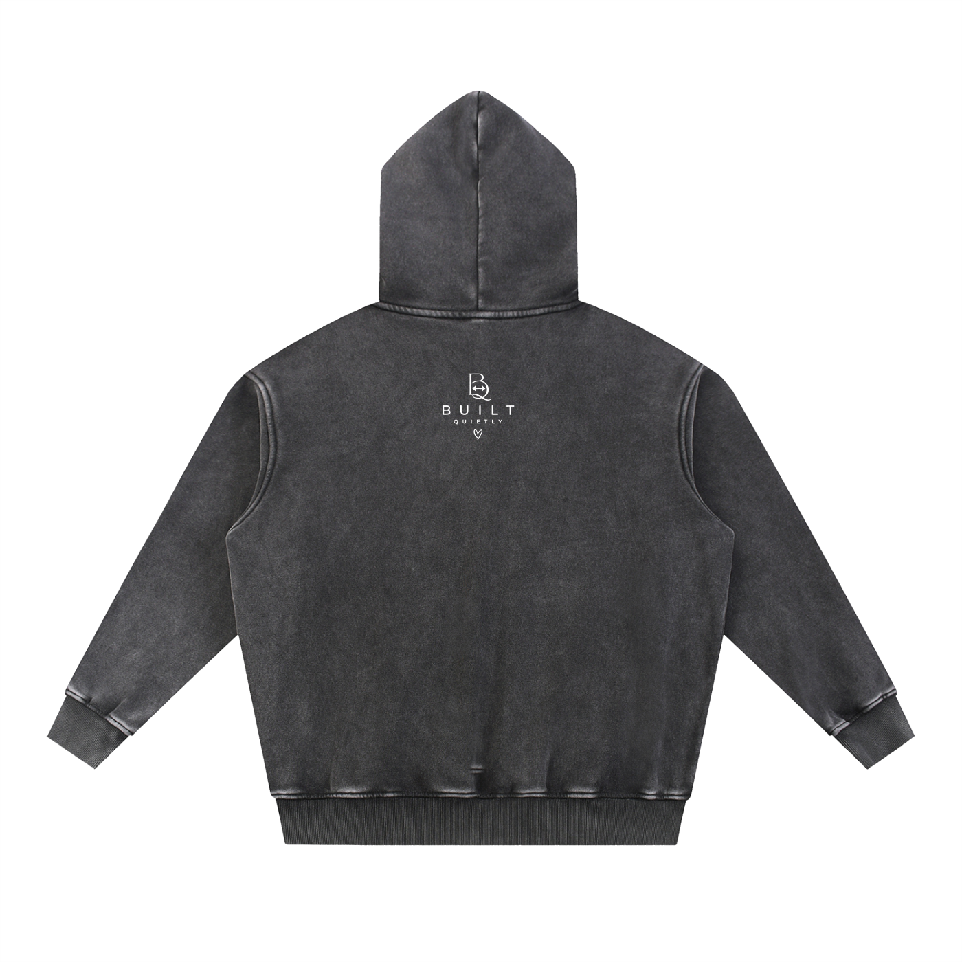 Snow Wash Oversized Fleece Hoodie – Vintage Unisex Streetwear Hoodie