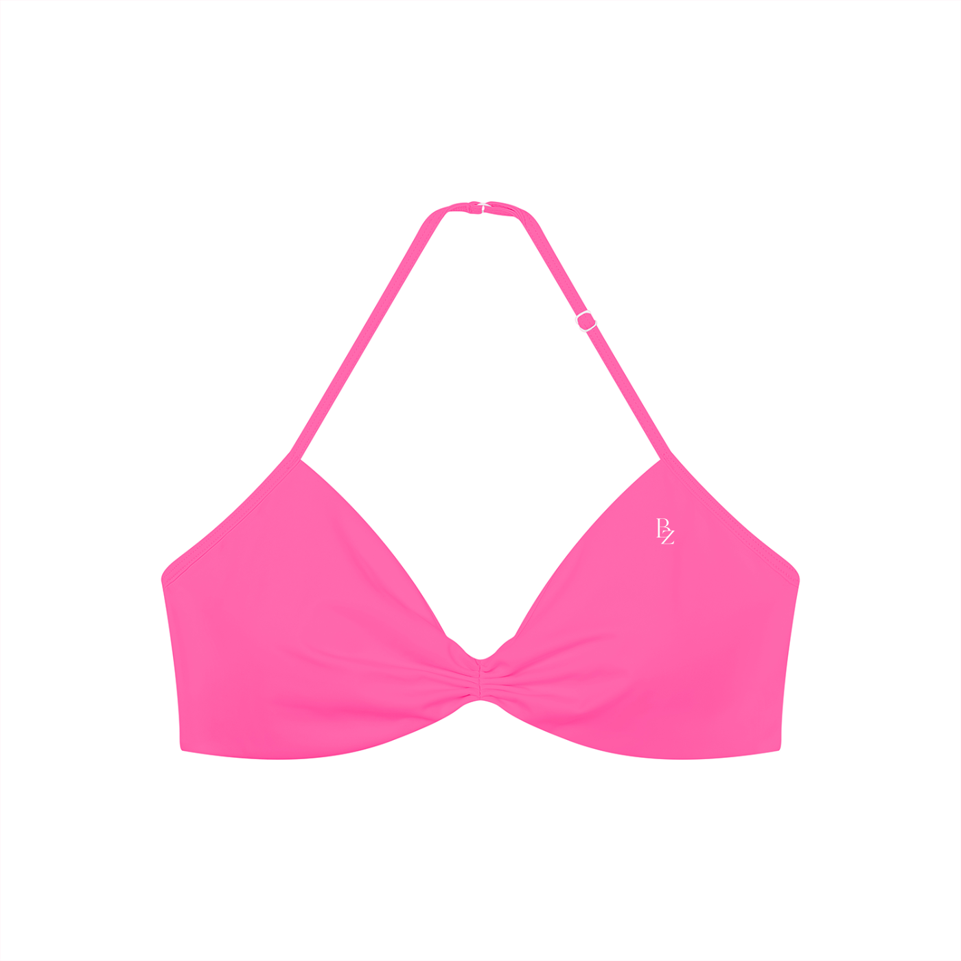 Women’s Ruched Halter Sports Bra – Sculpting Yoga & Workout Crop Top