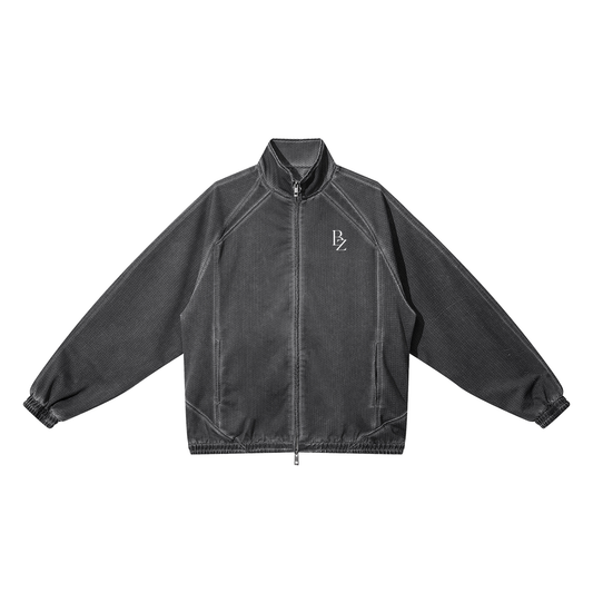 BZ Unisex 440 GSM Vintage Wash Mesh Jacket | Heavyweight Zip-Up