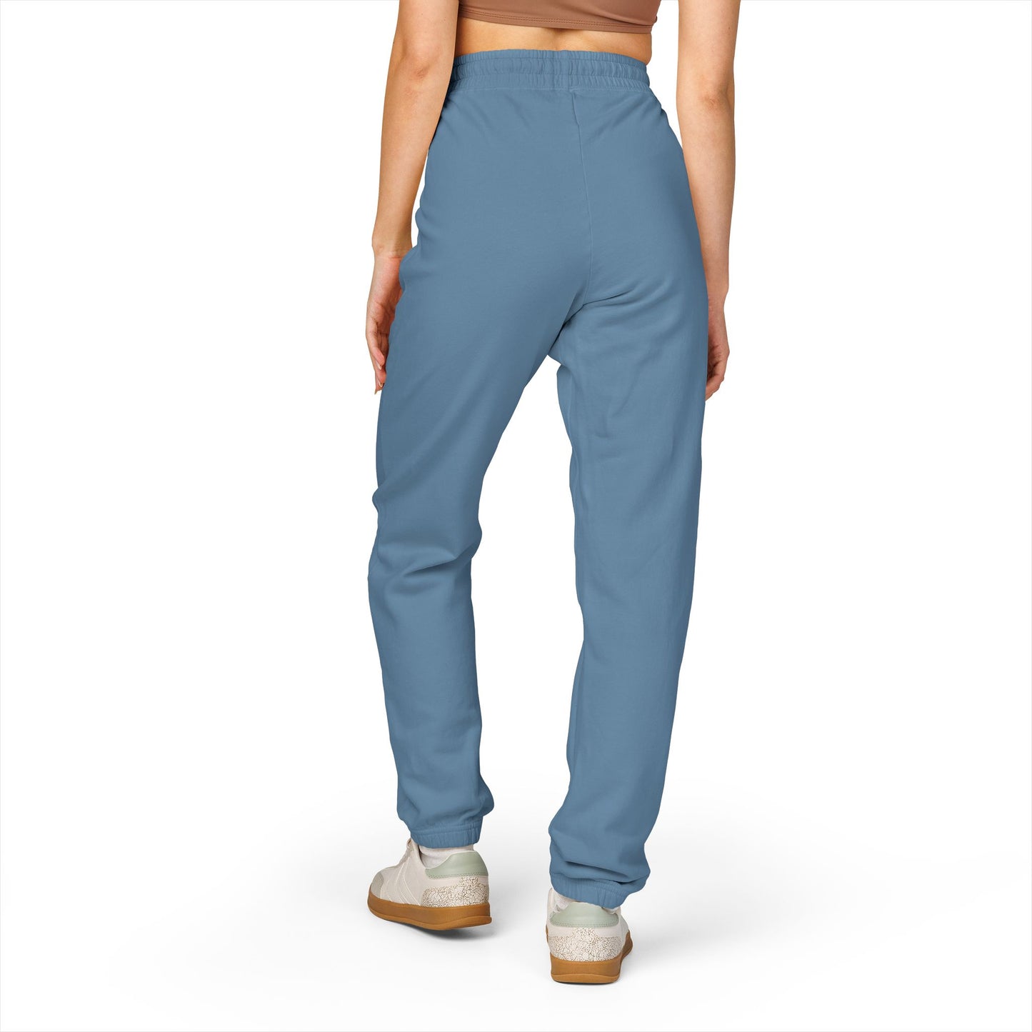 Good vibes only - Fleece Sweatpants with Vertical Script Logo