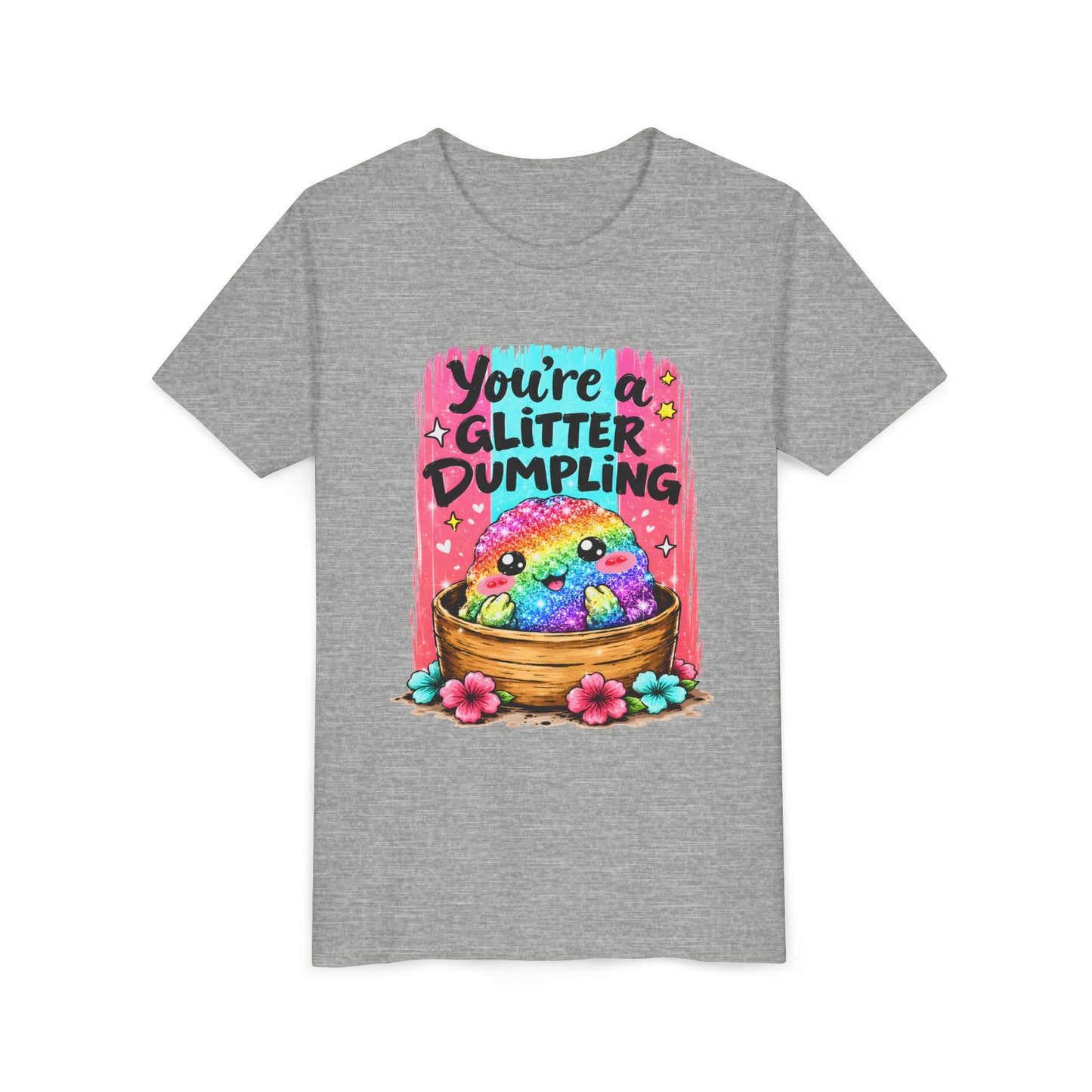 Kids T‑Shirt — "You're a Glitter Dumpling" Rainbow Dumpling Graphic Tee