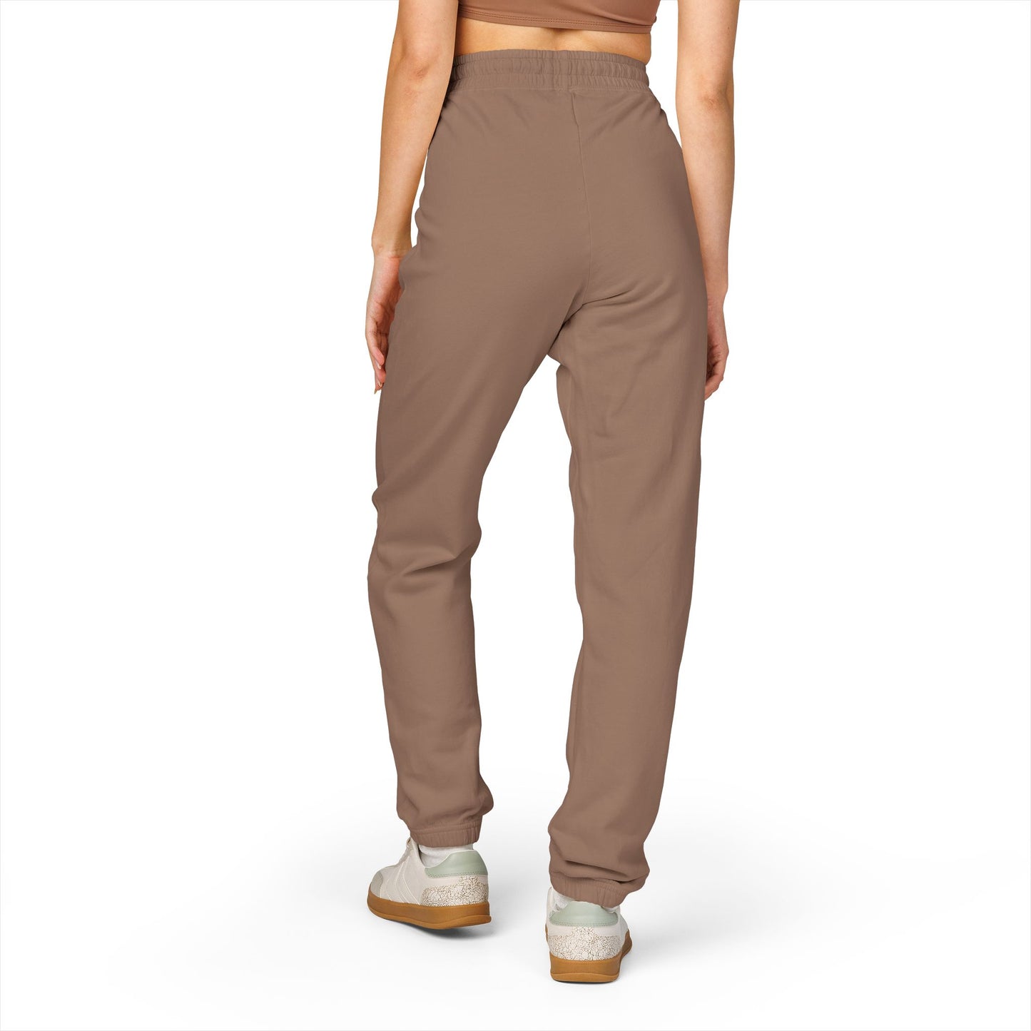 Good vibes only - Fleece Sweatpants with Vertical Script Logo