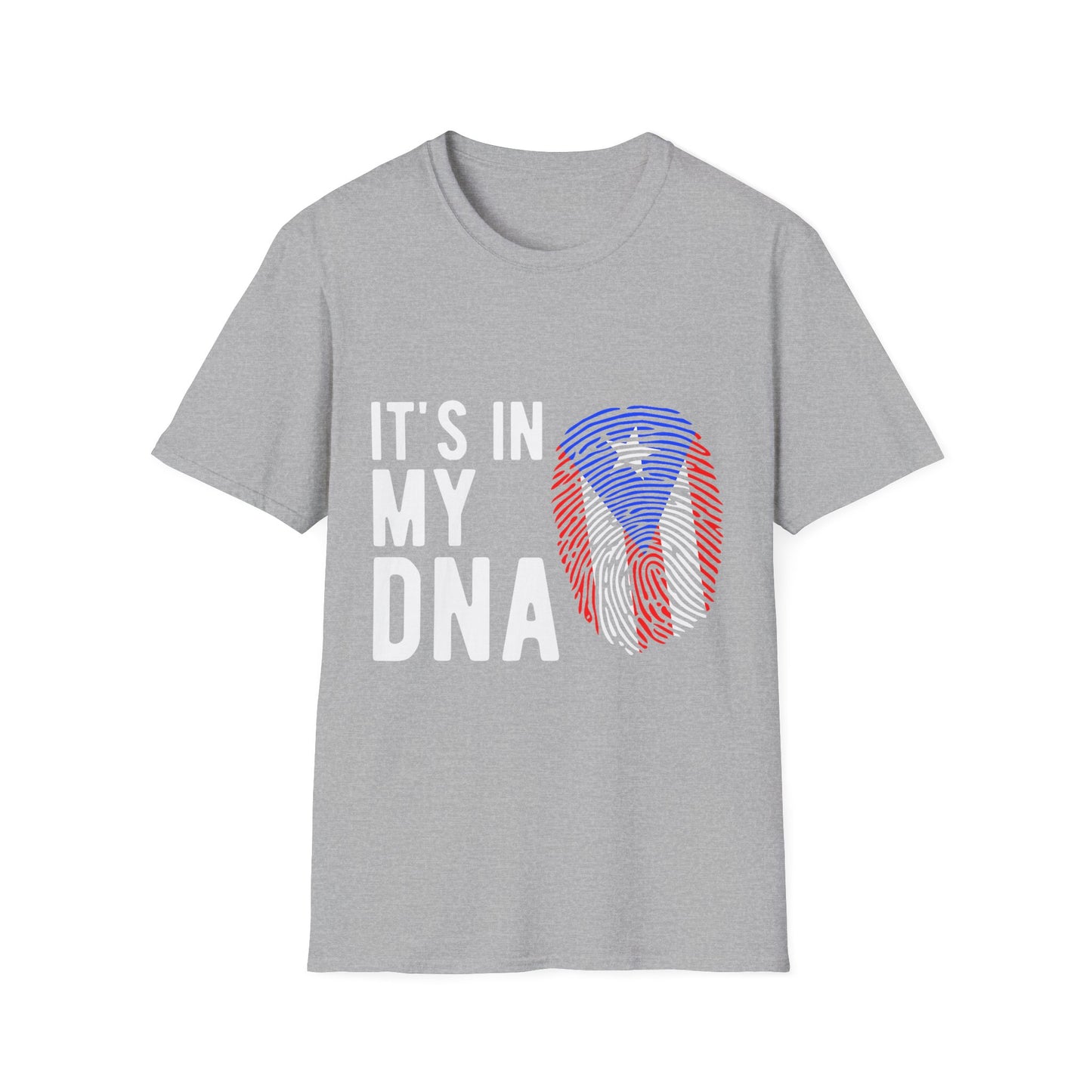 T‑Shirt — "It's In My DNA" Puerto Rico Flag Fingerprint Tee
