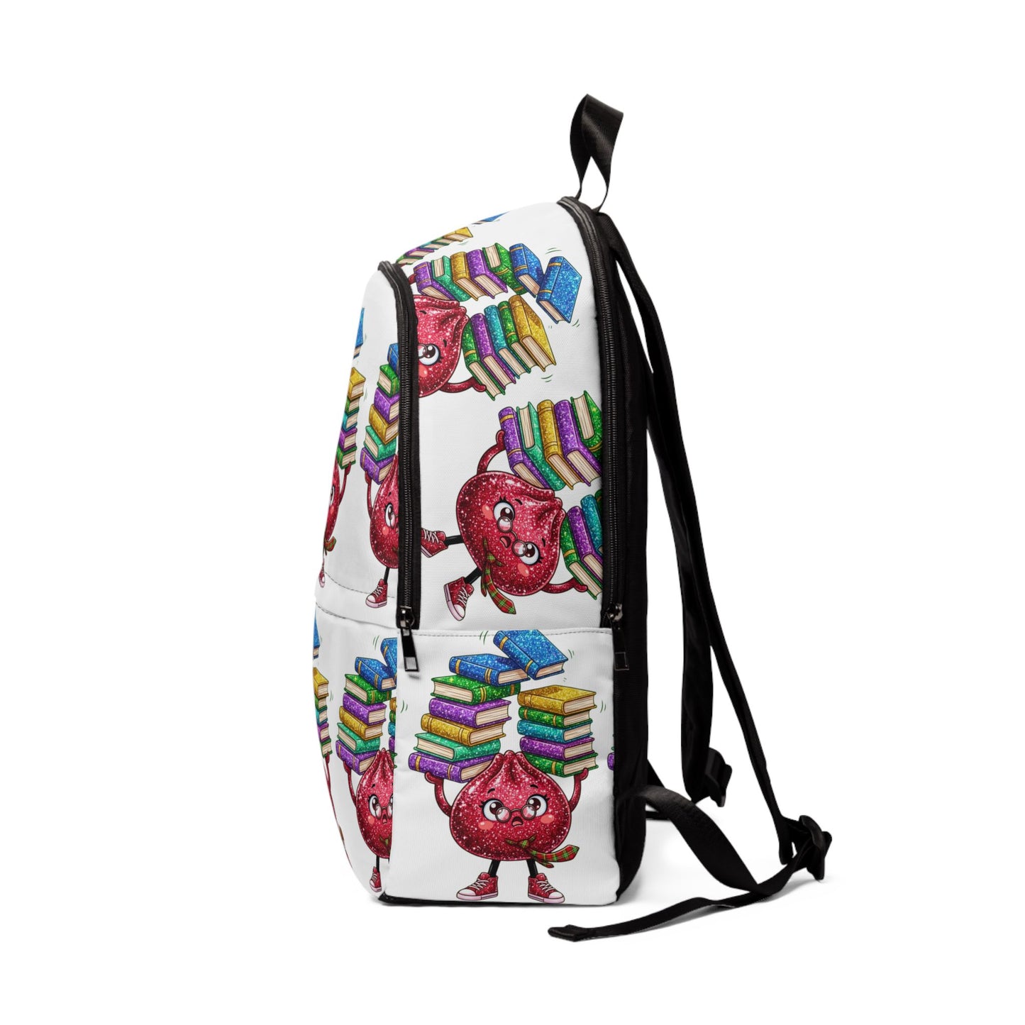 Backpack — Cute Pomegranate Character Carrying Books | Student School Bag - Kawaii