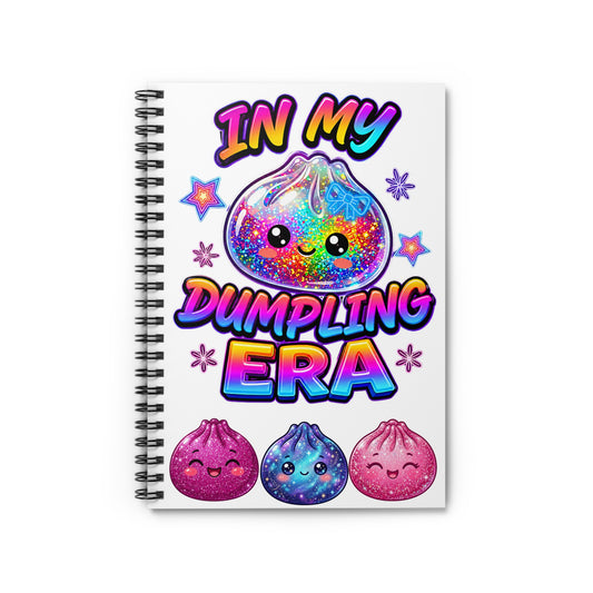 Notebook — "In My Dumpling Era" Cute Kawaii Spiral Ruled Journal