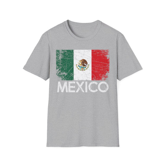 Mexico Flag T-Shirt — Distressed Mexican Flag Tee