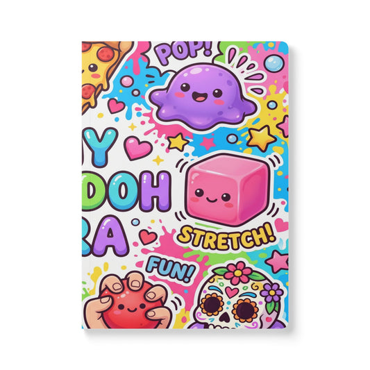 Kawaii Slime & Squish Softcover Journal — Cute Stretchy Toys Pattern