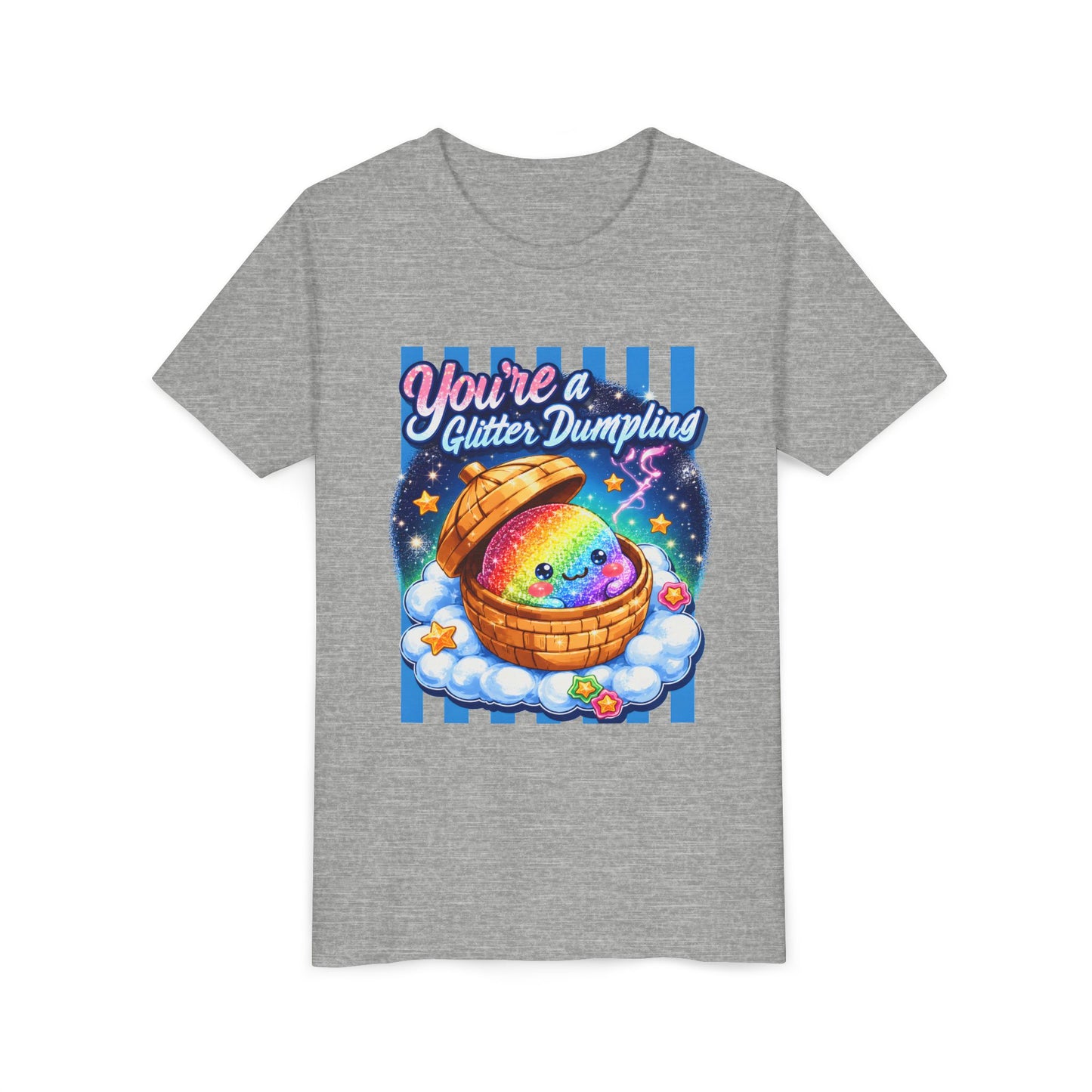 Youth Tee – "You're a Glitter Dumpling" Rainbow Dumpling Kids Shirt