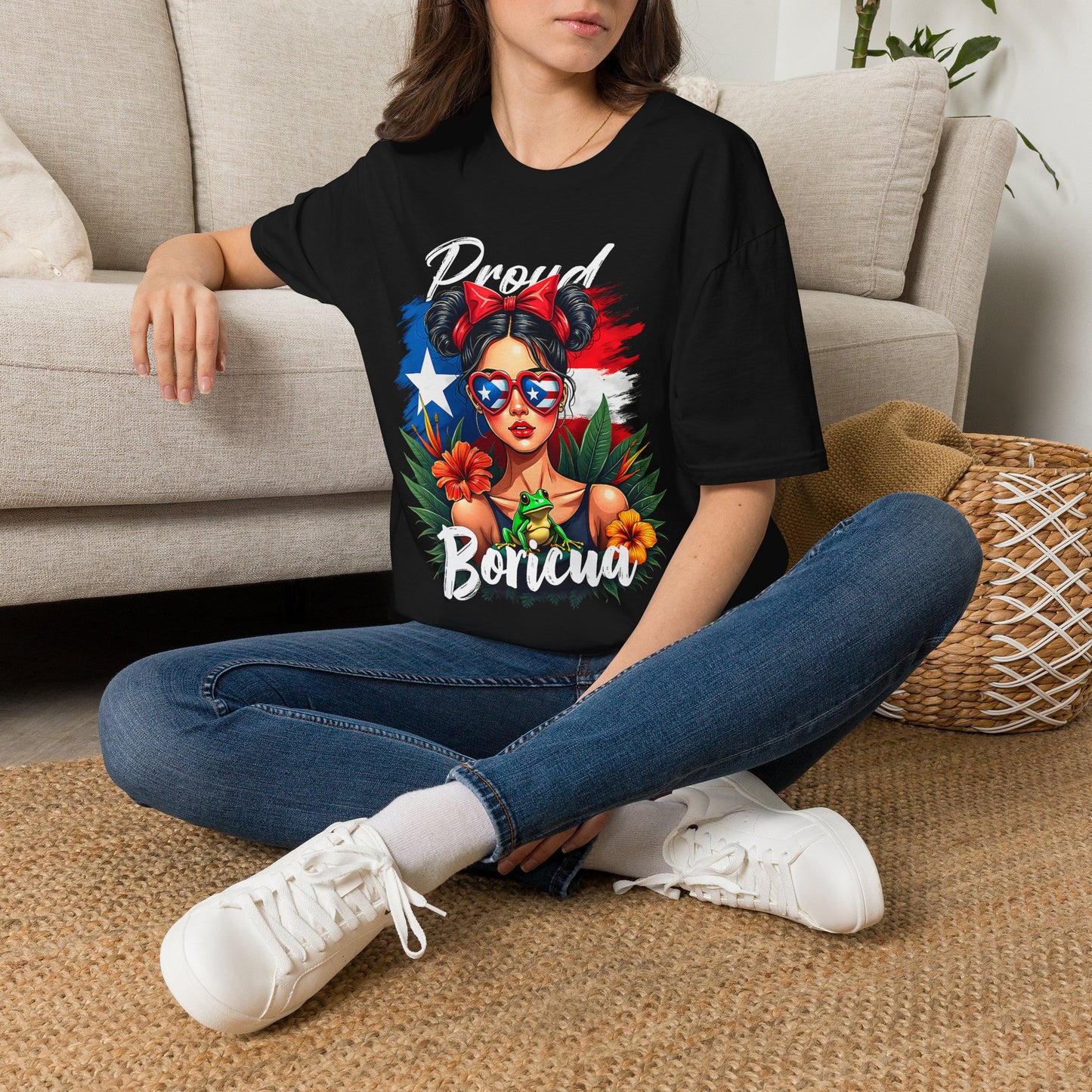 Proud Boricua T-Shirt — Puerto Rican Flag Pop Art Tee