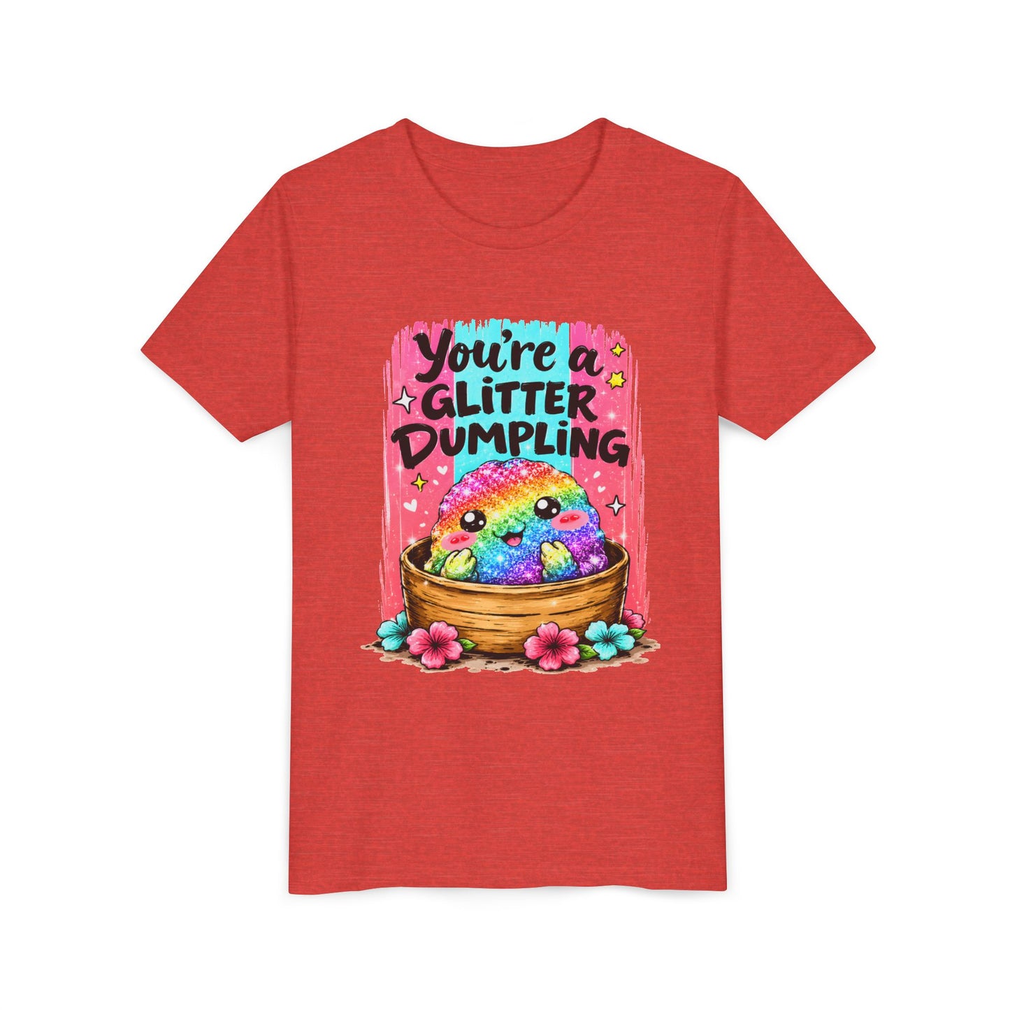 Kids T‑Shirt — "You're a Glitter Dumpling" Rainbow Dumpling Graphic Tee