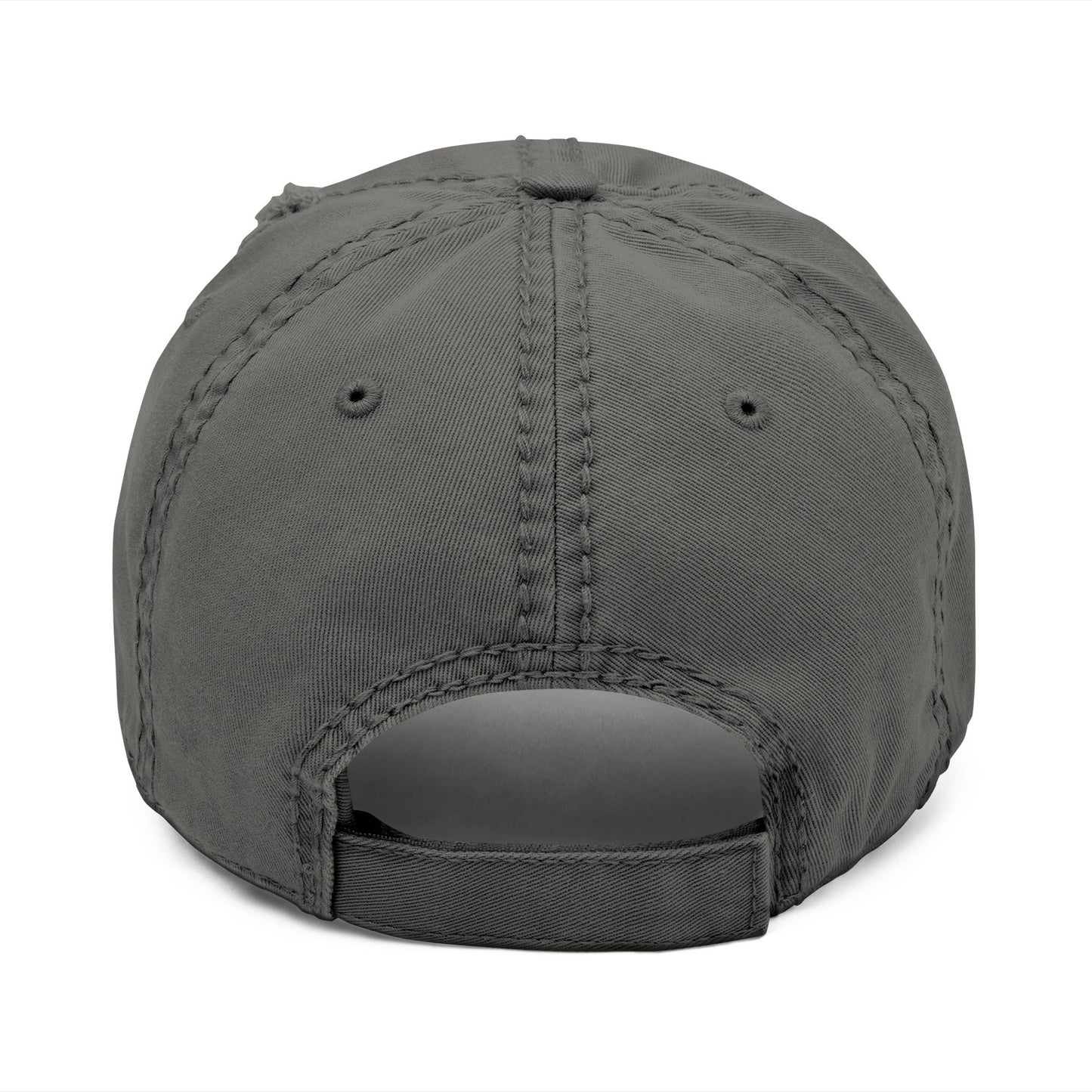 Distressed Embroidered Dad Hat – Vintage Washed Baseball Cap