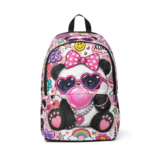 Cute Bubblegum Bear Kids Backpack — Pink Heart Sunglasses School Bag