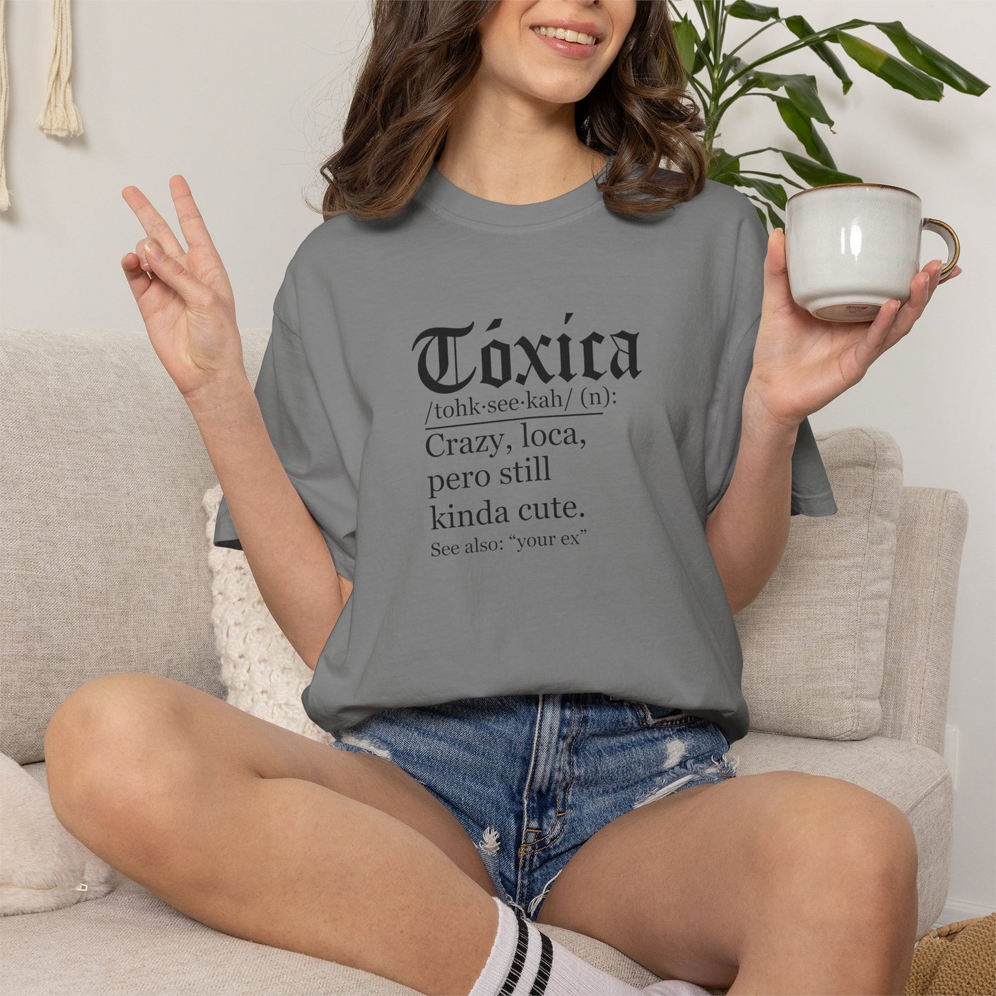 Toxica - Latino - Mexico Unisex Garment-Dyed T-shirt