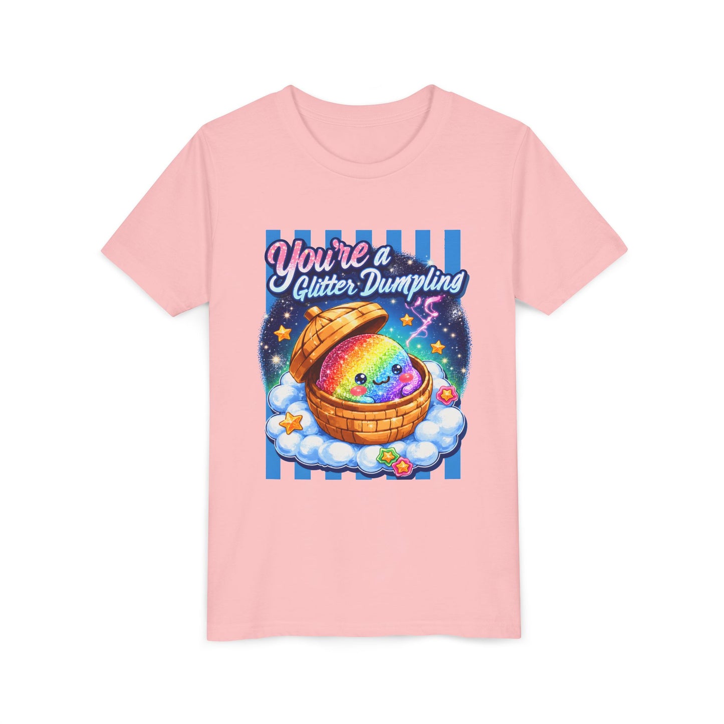 Youth Tee – "You're a Glitter Dumpling" Rainbow Dumpling Kids Shirt