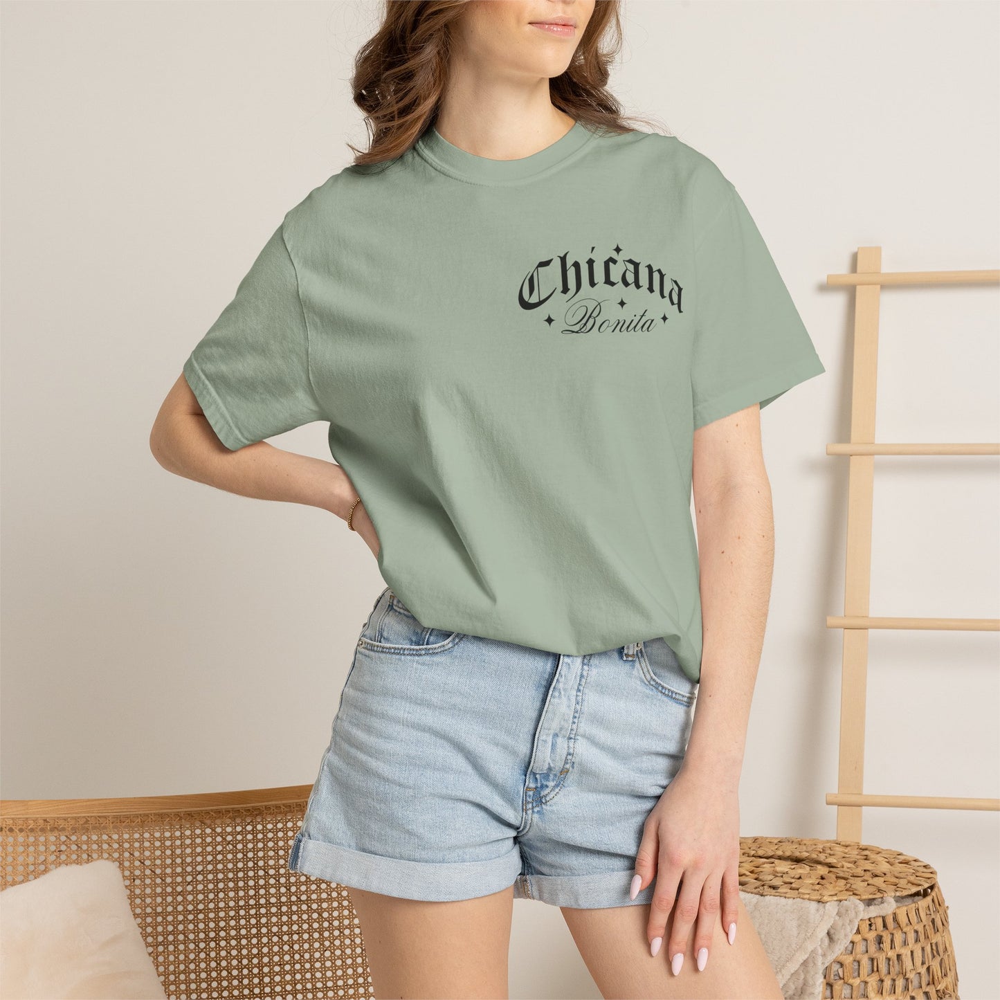 Chicana Bonita Tee — “With A Big Ass Heart” Graphic T‑Shirt