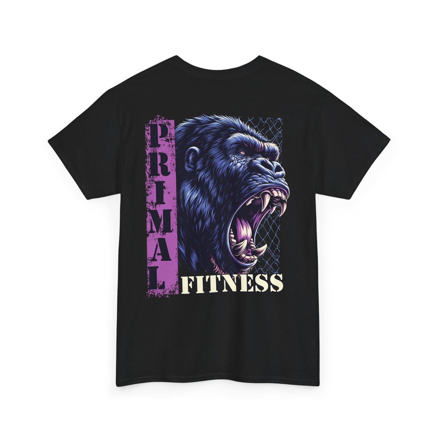 Primal Fitness Tee — Roaring Gorilla Gym T-Shirt - Fitness T-shirt - Gift for him - Gym Fit - Active Wear - Gorilla Shirt