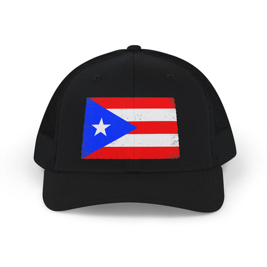 Puerto Rico Flag Snapback Trucker Cap