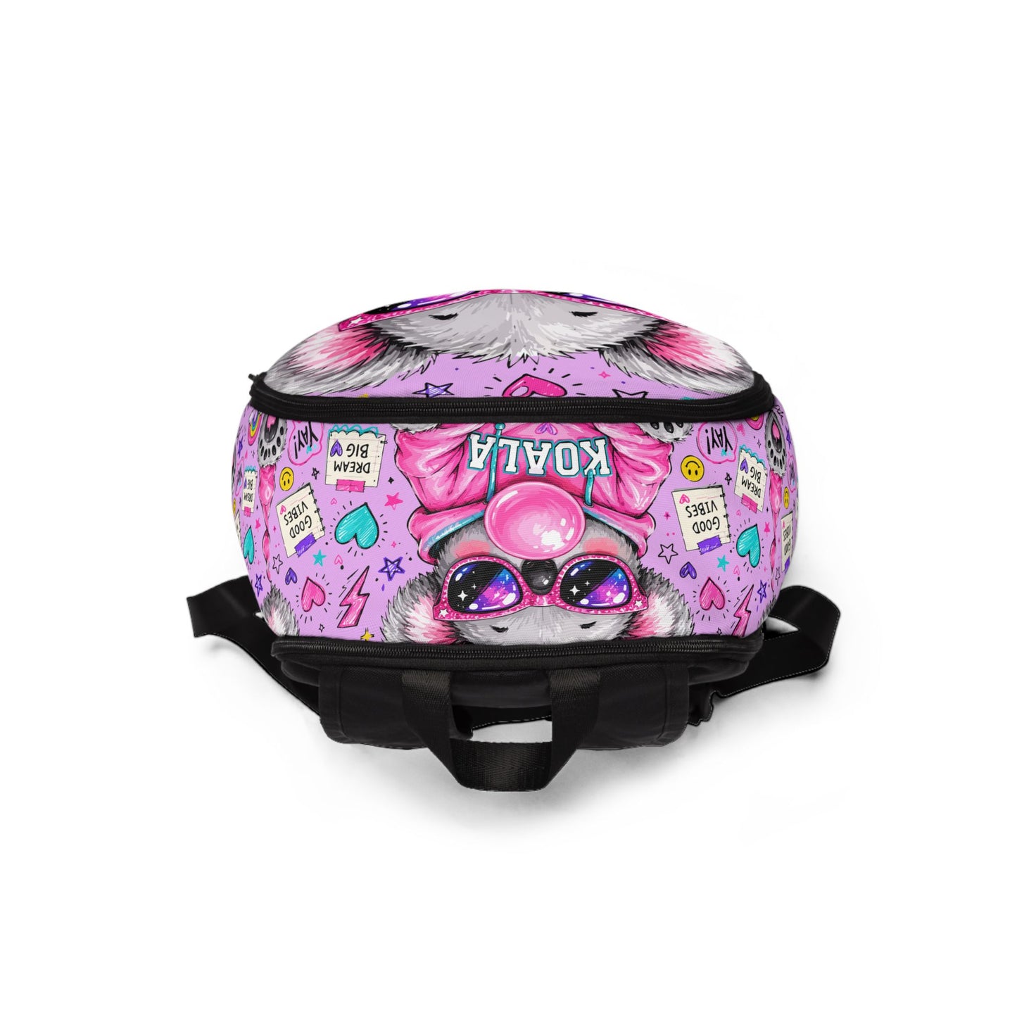 Cute Koala Bubblegum Kids Backpack — Pink Koala Graphic School Bag