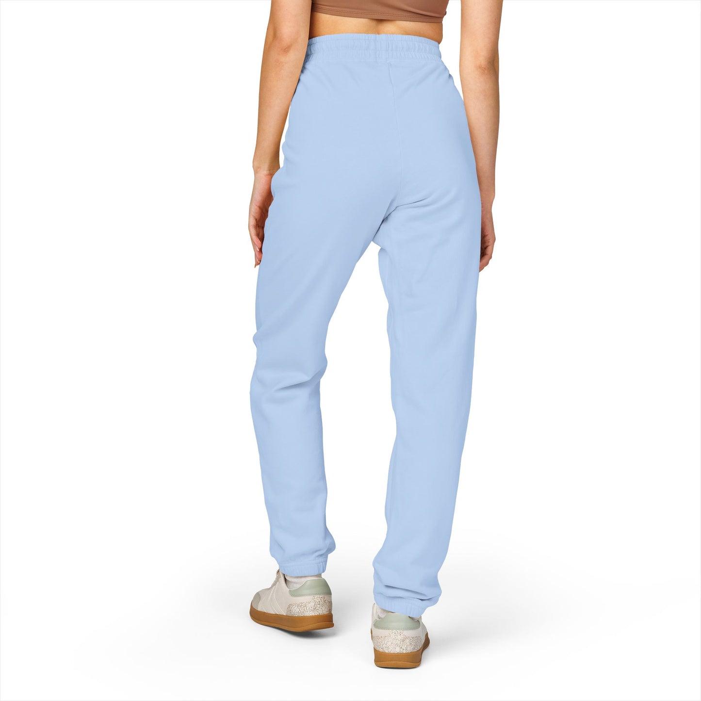 Good vibes only - Fleece Sweatpants with Vertical Script Logo