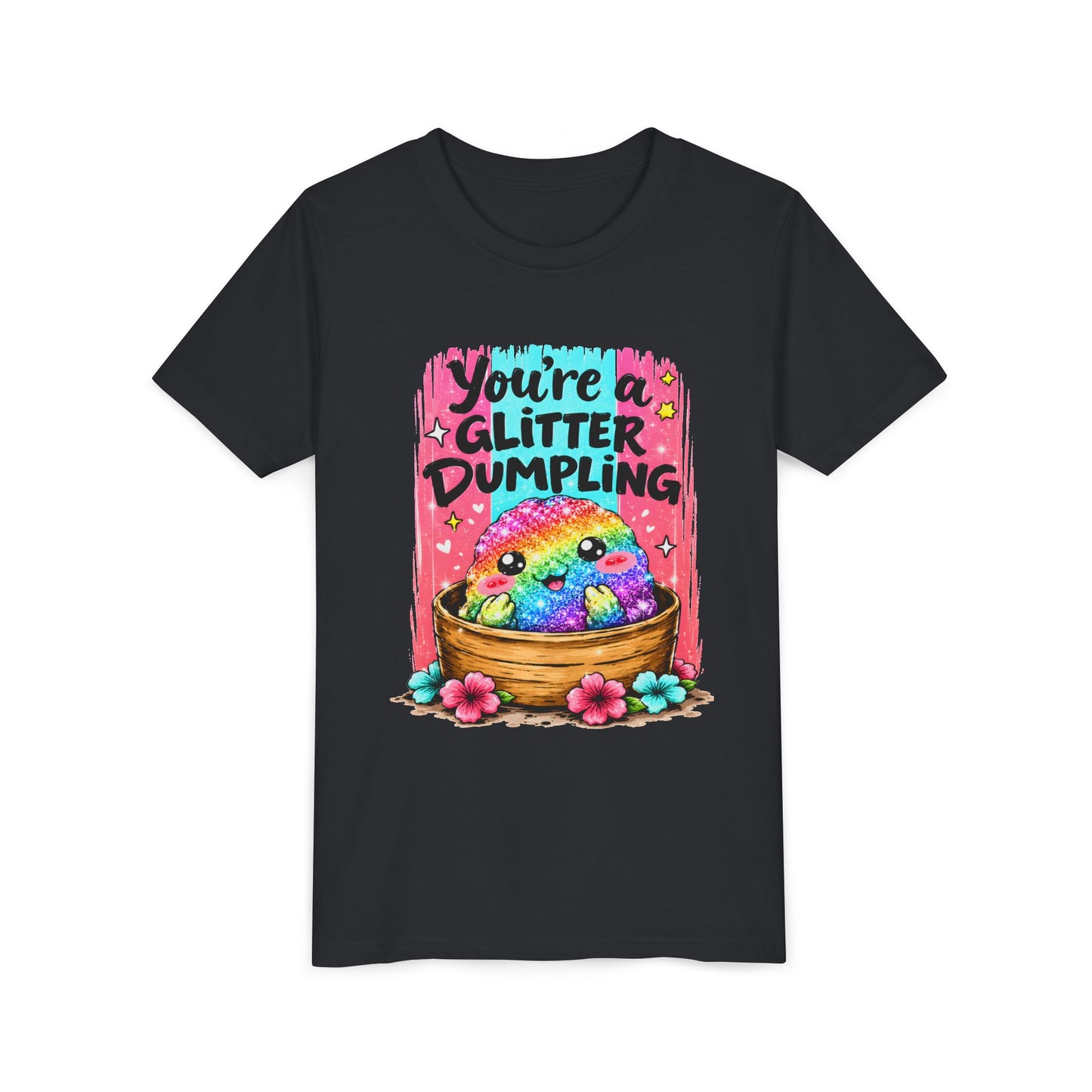 Kids T‑Shirt — "You're a Glitter Dumpling" Rainbow Dumpling Graphic Tee